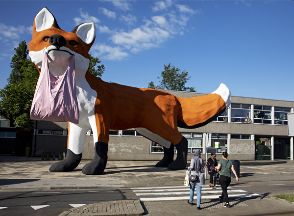 Bospoldervos / Fox Sculpture